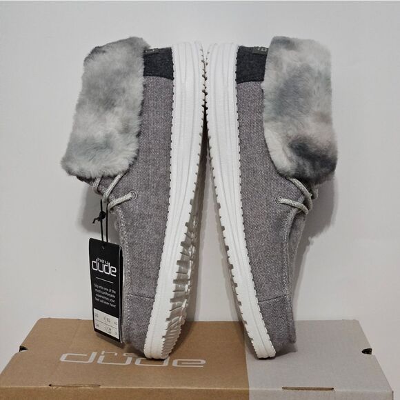 Hey Dude, Womens Booties. Med Gray And Charcoal. Size 9/NIB - Picture 4 of 8